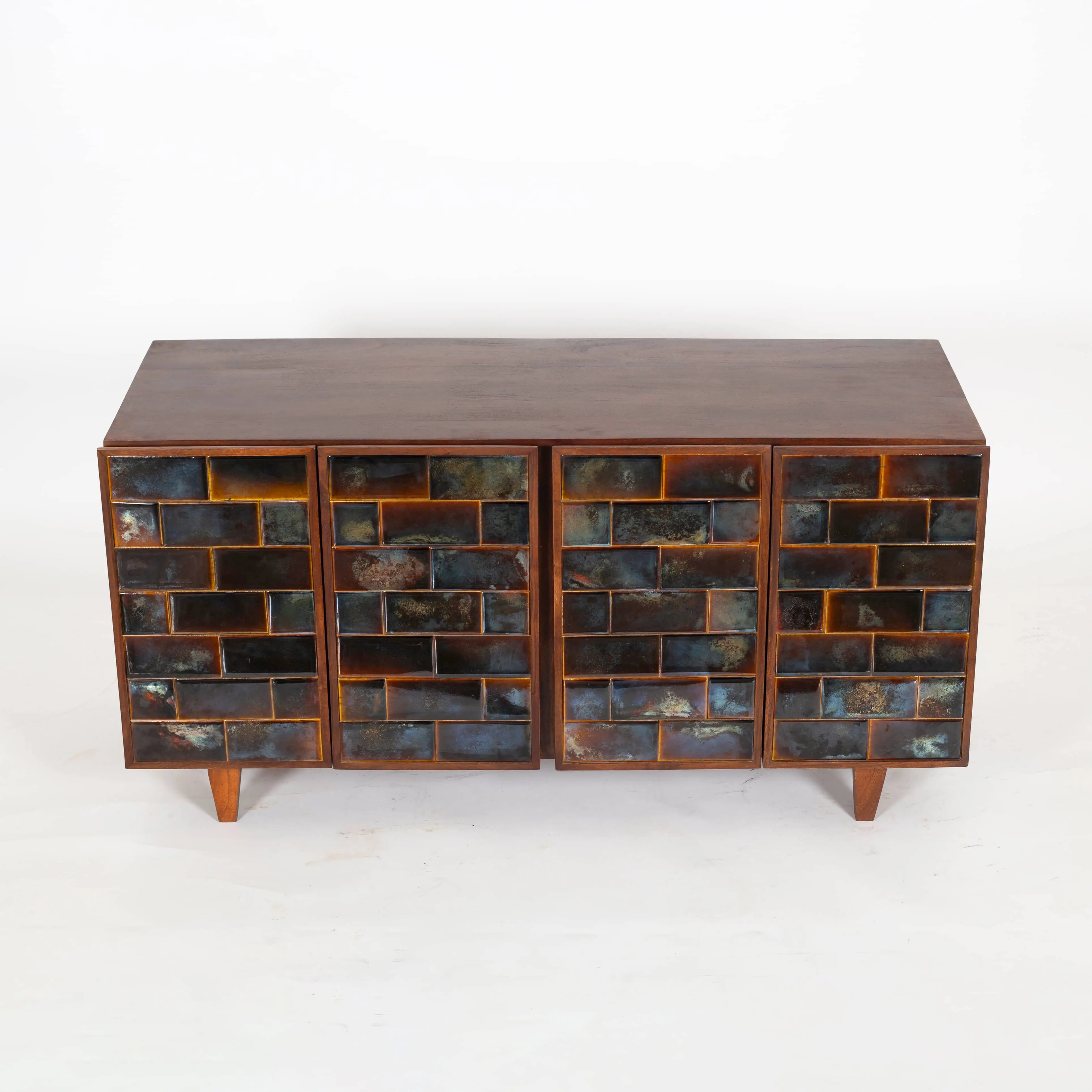 Azure Tile Low Sideboard - Black